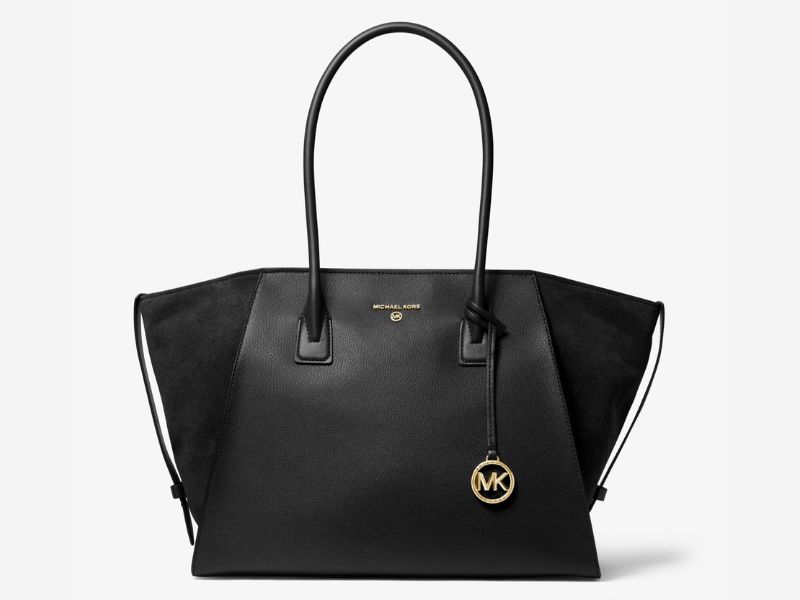 michael kors avril extra large leather tote bag