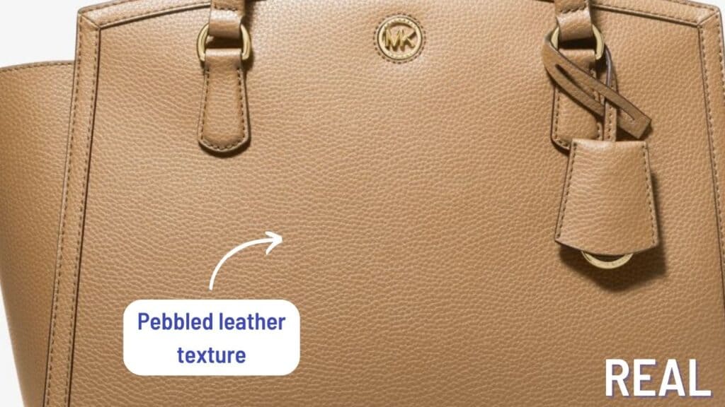 michael kors bag pebbled leather authentic